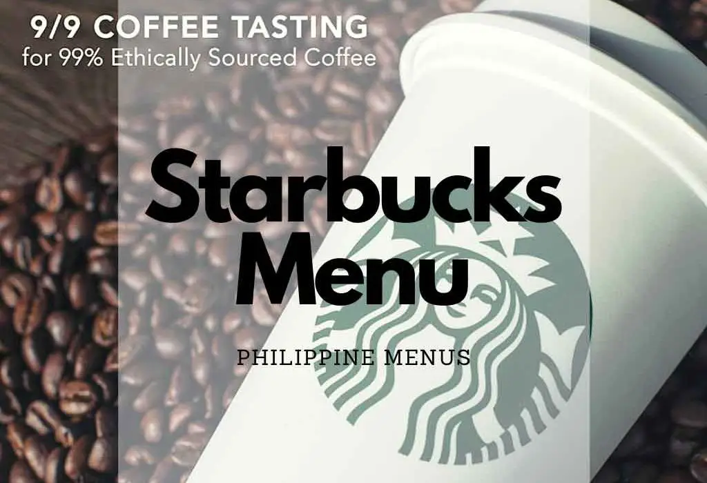 Starbucks Menu Cover