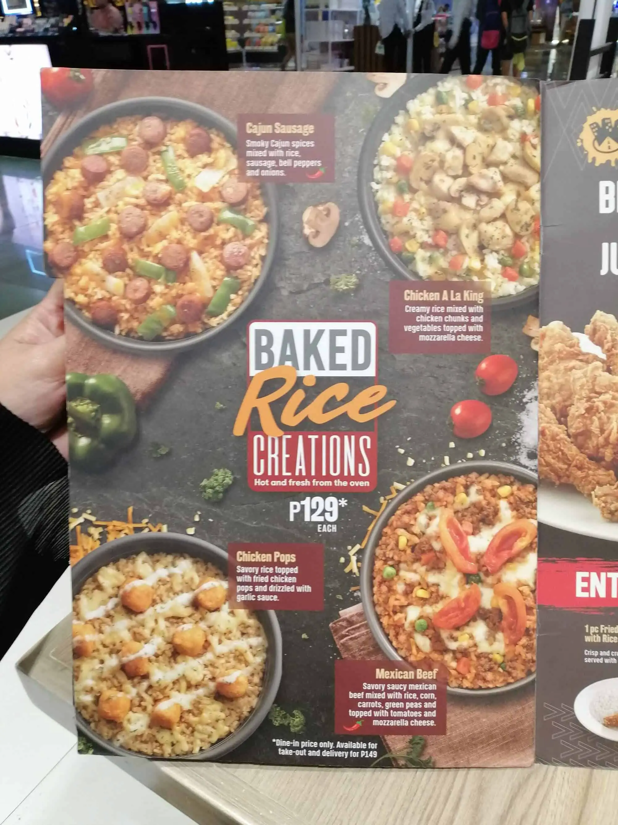 Baked Rice Creations At Pizza Hut