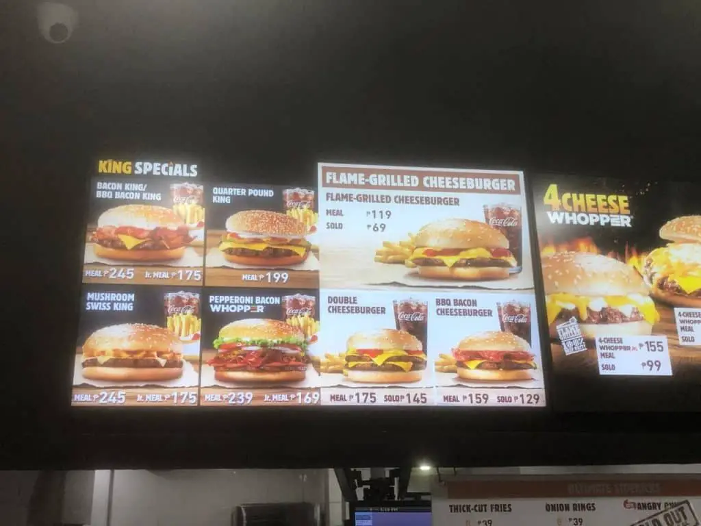 Burger King Menu Philippines (2024) — Philippine Menus