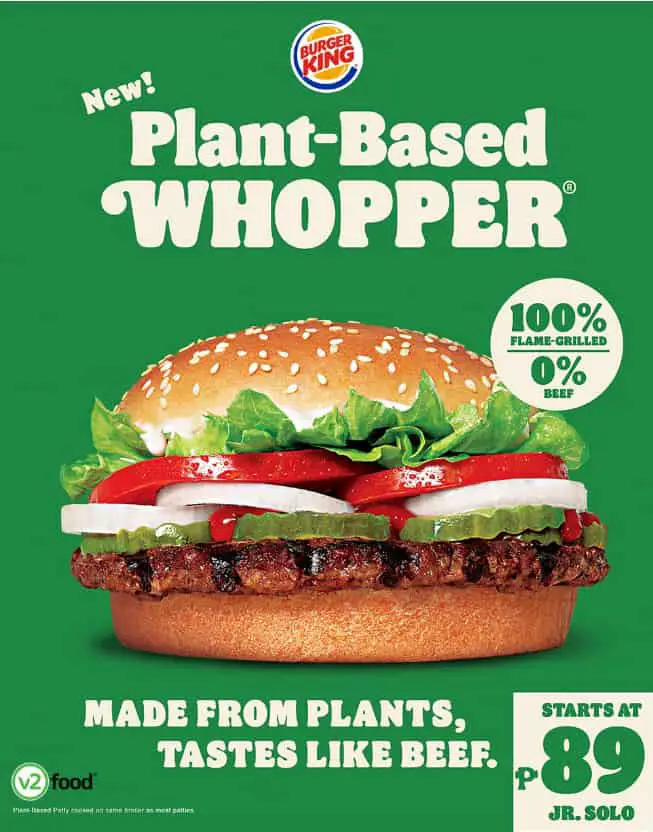 Burger King Plant Based Whooper