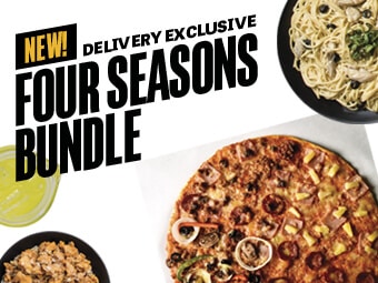 Four Seasons Bundle Pizza Promo At Yellow Cab
