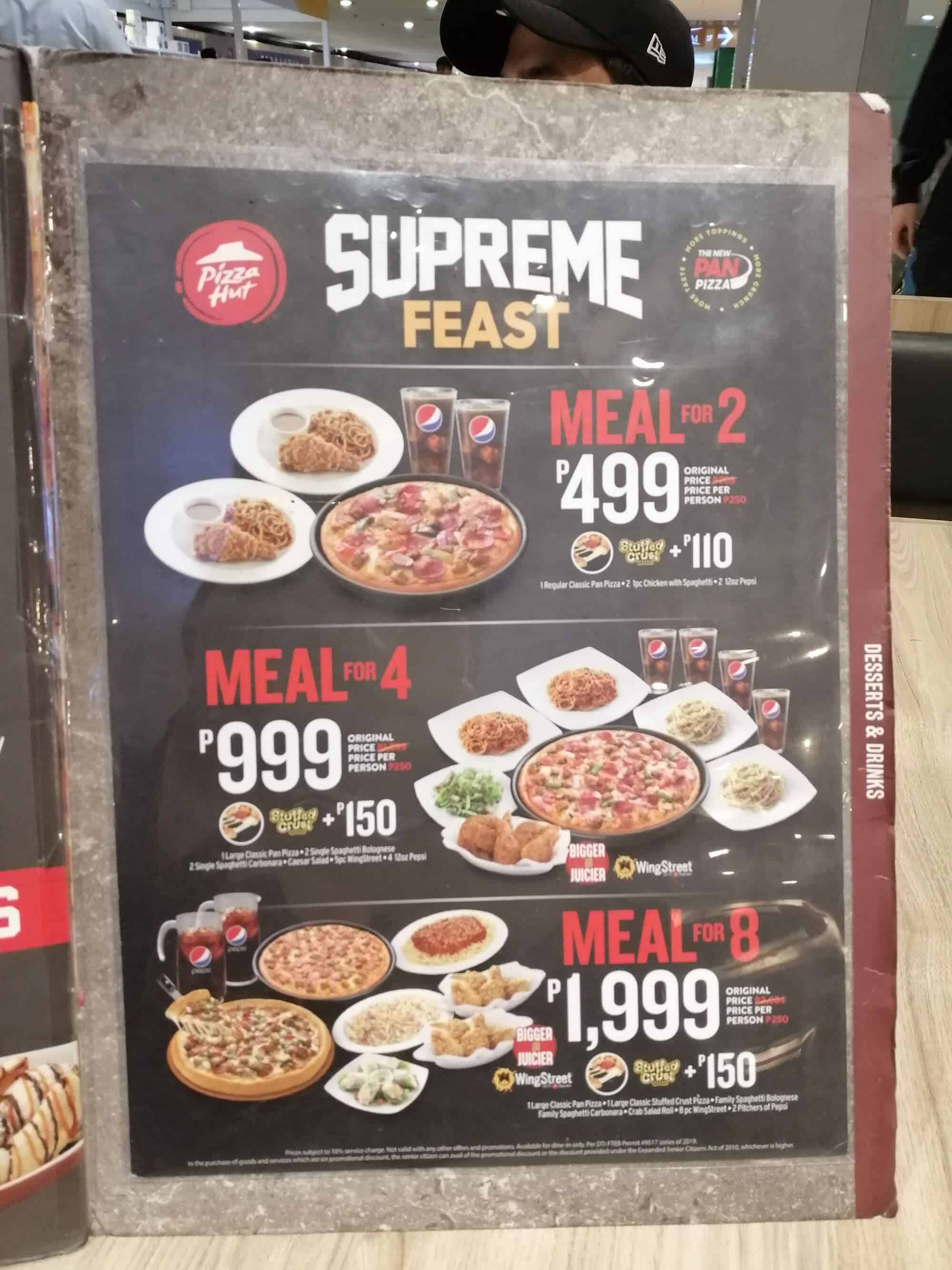 Supreme Feast Pizza Meals At Pizza Hut Philippines