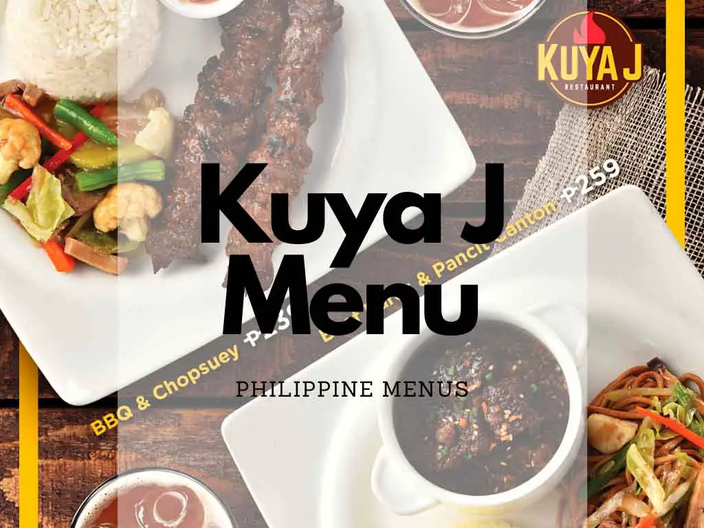 Kuya J BBQ and chopsuey on the upper left with beef pares and pancit canton on the lower right