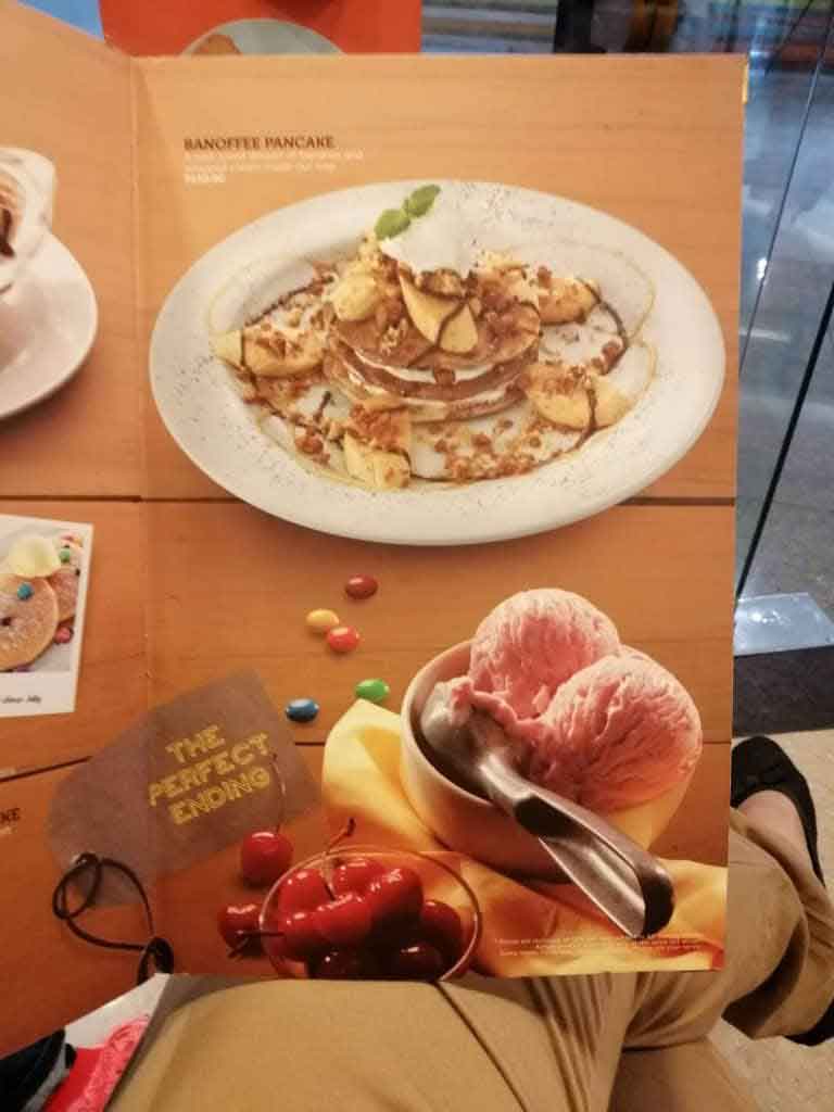 Banoffee Banana And Coffe Pancake At Pancake House 768x1024