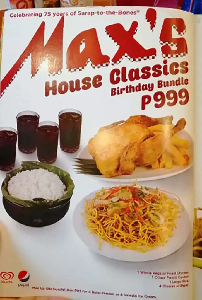 Max's Restaurant Menu Philippines (2024) — Philippine Menus