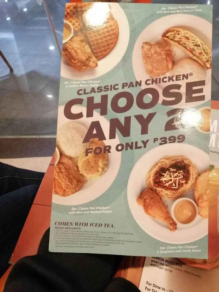 Classic Pan Chicken Combination Deals At Pancake House 768x1024