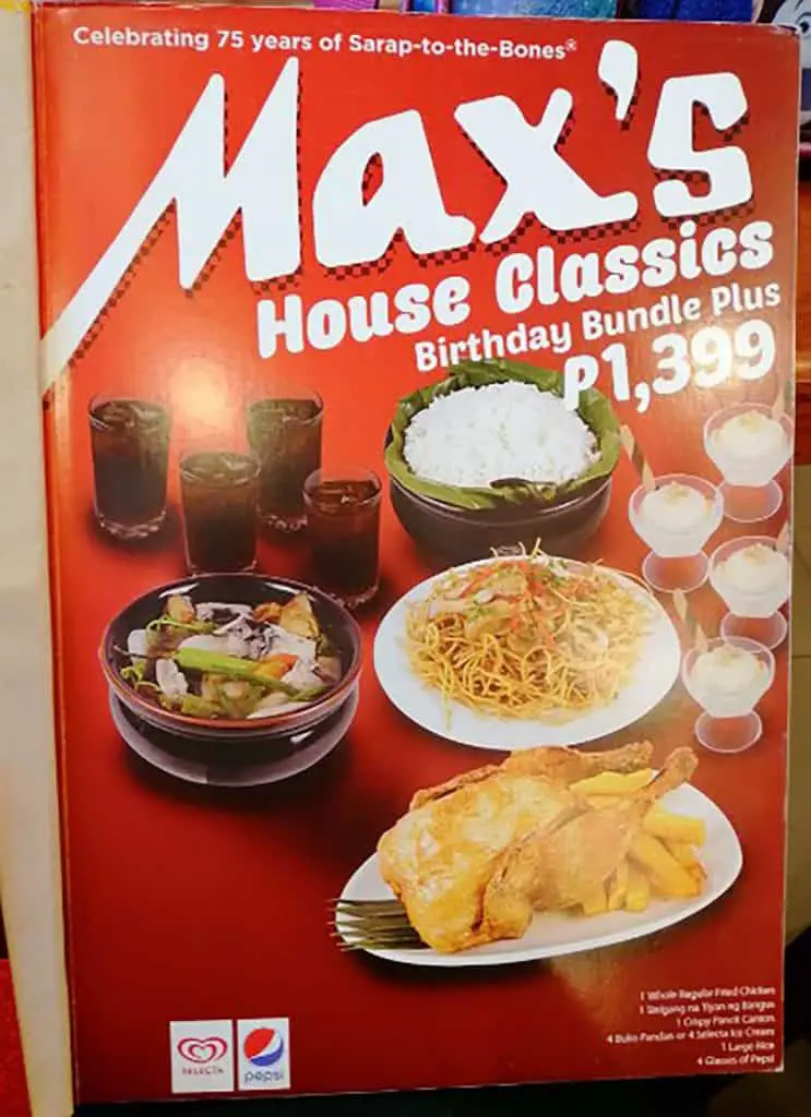 Max's Restaurant Menu Philippines (2023) — Philippine Menus