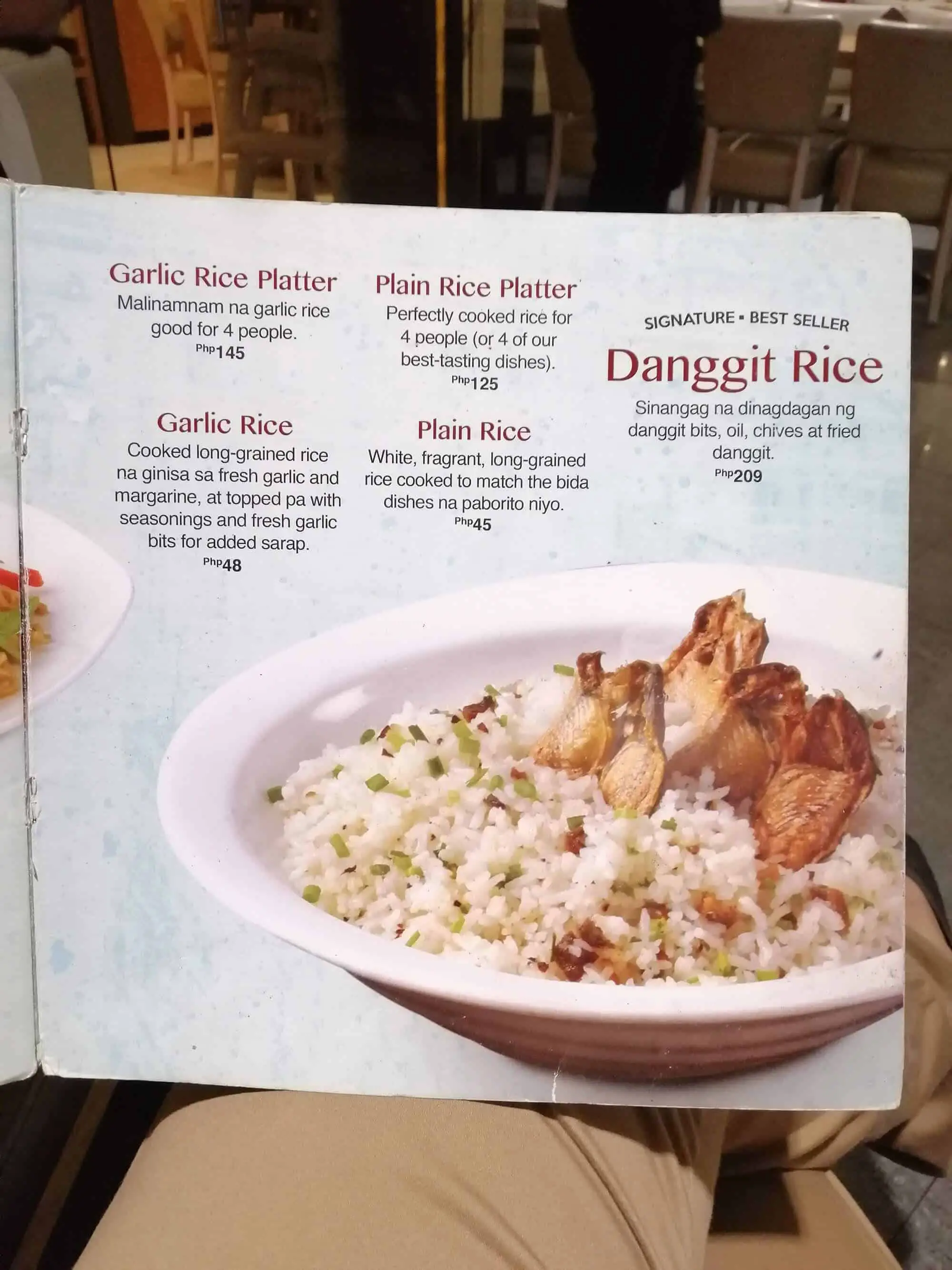 Variety Of Rice Meals At Kuya J