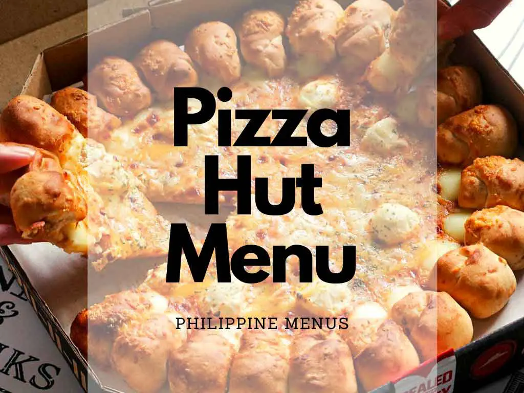 Pizza Hut menu Cover