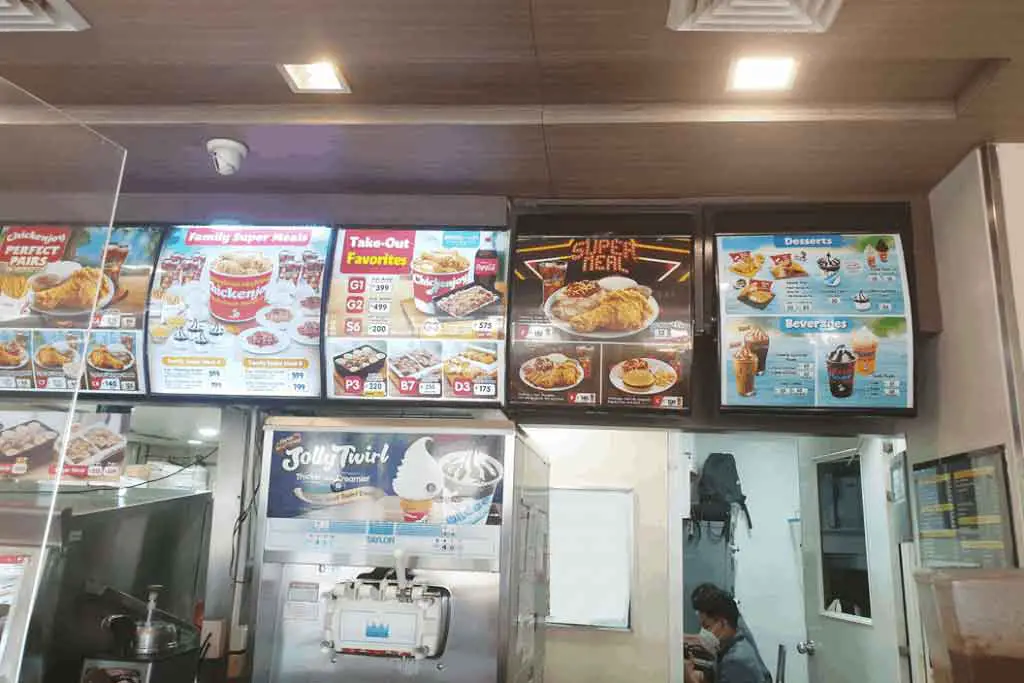 Jollibee In store Menu Philippines 2021 Take Out Favorite, Super Meal