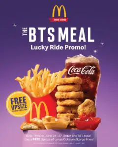 Mcdo Bts Meal Lucky Ride Promo