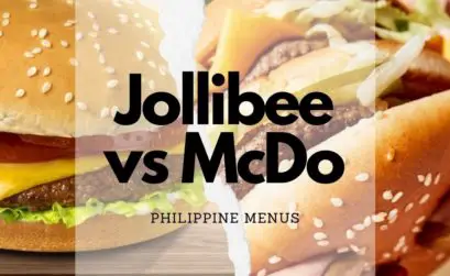 Jollibee Burger and Mcdo burger side by side