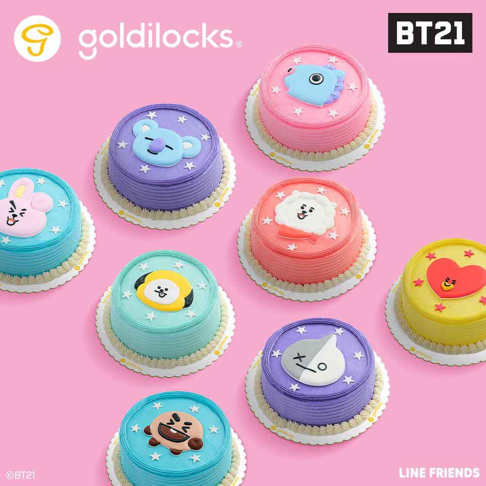 BT21 Cake Goldilocks
