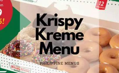 Krispy Kreme Menu
