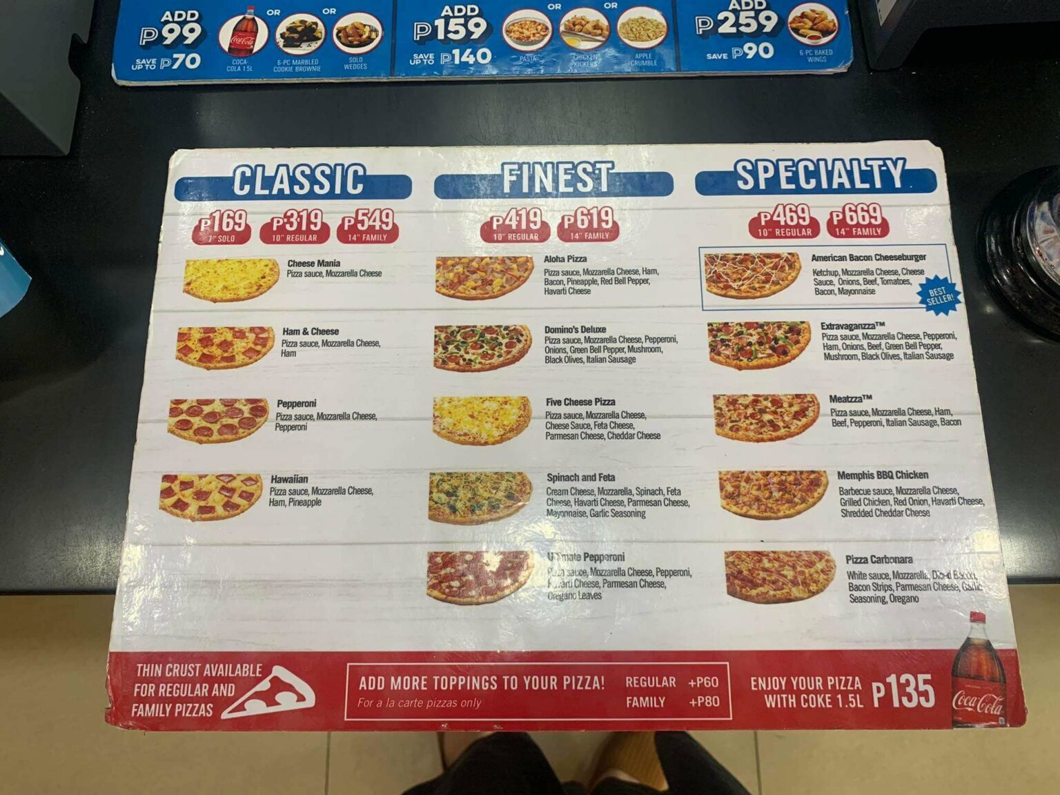 Dominos Menu Philippines (2024) — Philippine Menus