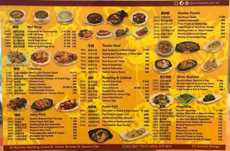 David's Tea House Menu Philippines (2023) — Philippine Menus