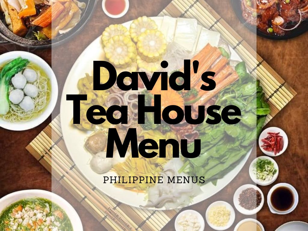 David's Tea House Menu