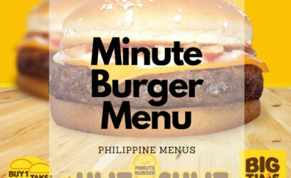 Minute Burger Menu