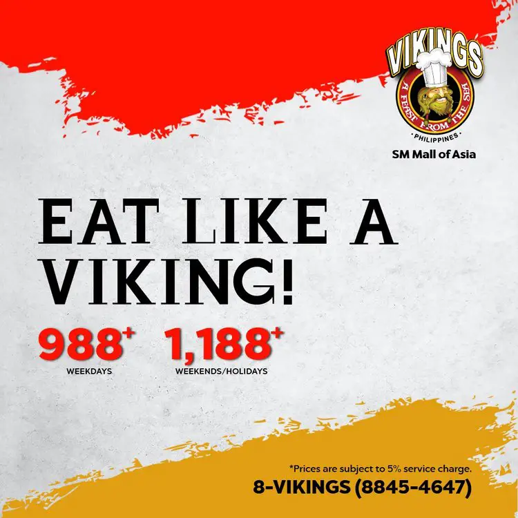 Vikings Menu Sm Mall Of Asia Rate 1