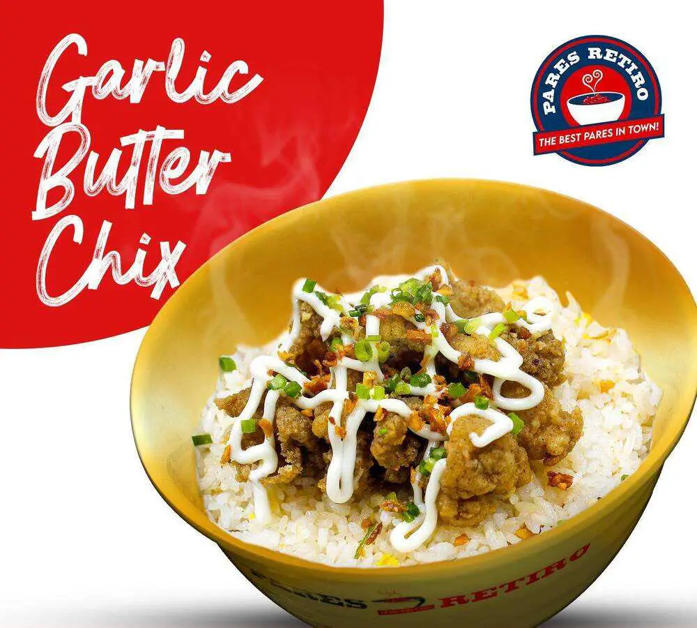 Pares Retiro Menu Garlic Butter Chix