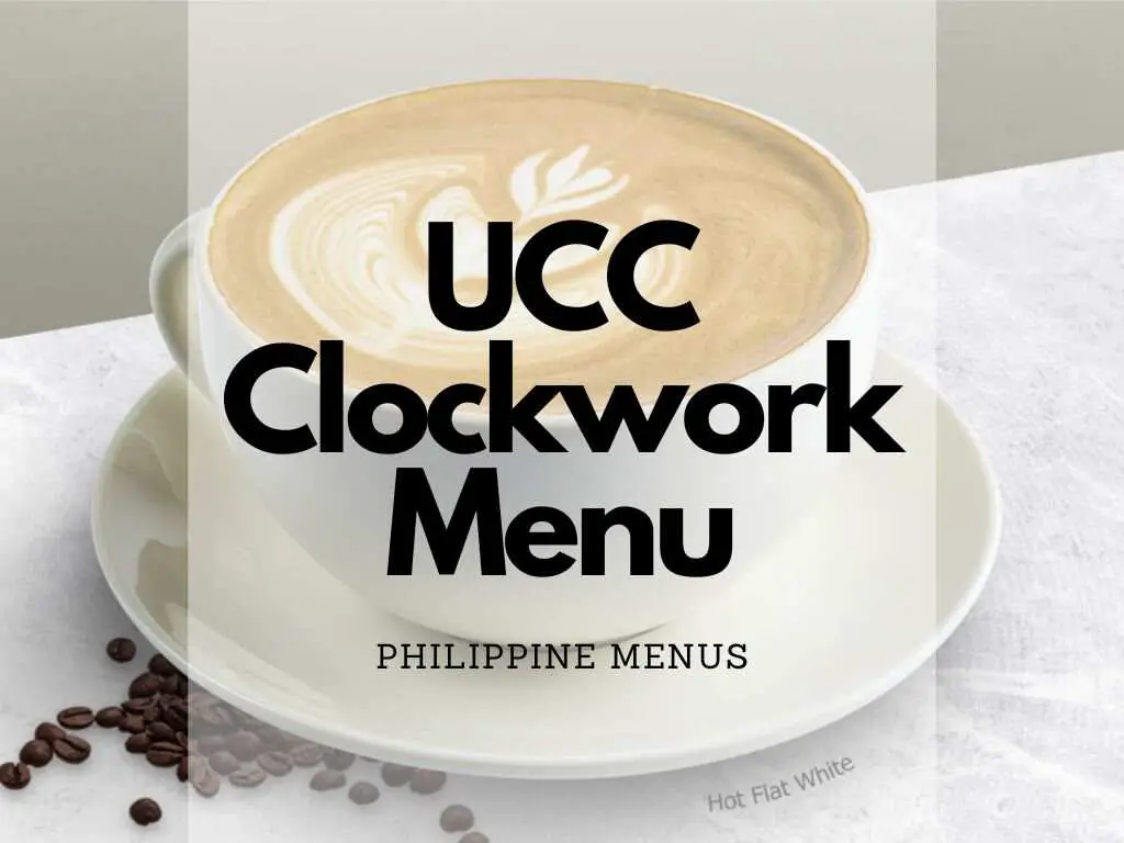 Ucc Clockwork Menu