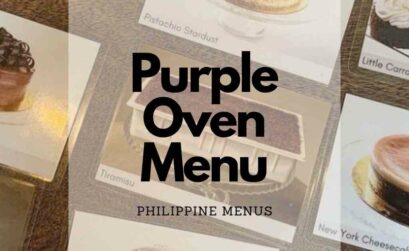 Purple Oven Menu