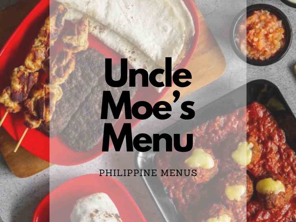 Uncle Moe's Menu
